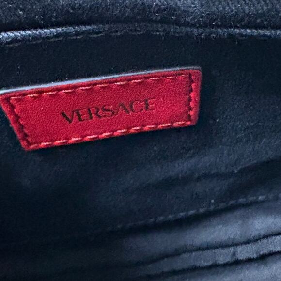 Versace Medusa Red Quilted Crossbody Bag - Picture 9 of 10